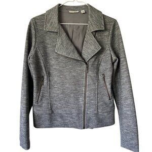 Halogen Lined Sweater Moto-style Jacket, Women's Small